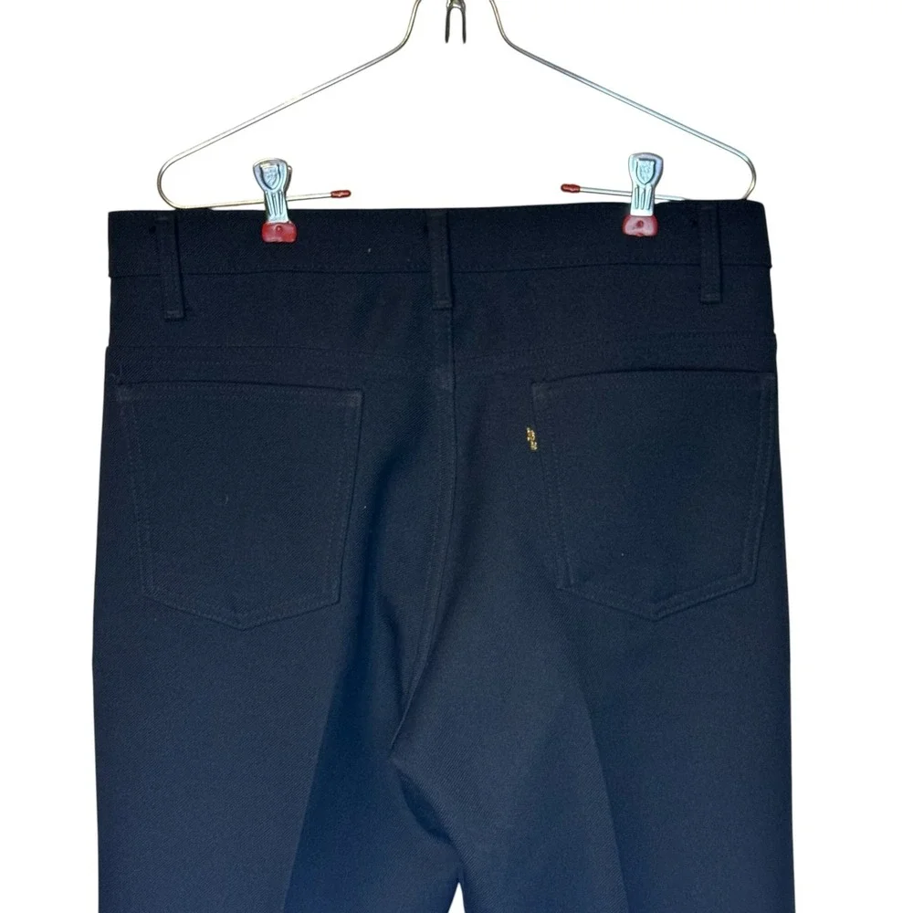 Levi's Mens Pants Vintage 1996 Flat Front Slacks Classic Black Made in USA 34X32